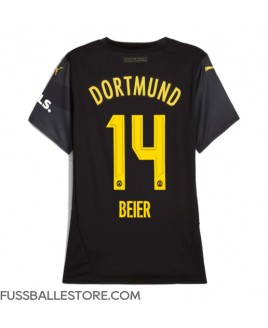 Günstige Borussia Dortmund Maximilian Beier #14 Auswärtstrikot Damen 2024-25 Kurzarm